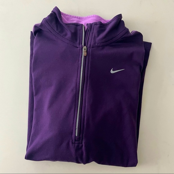 Nike Tops - ‼️ LAST CHANCE . Nike Dri-Fit Long Sleeve Running Pullover